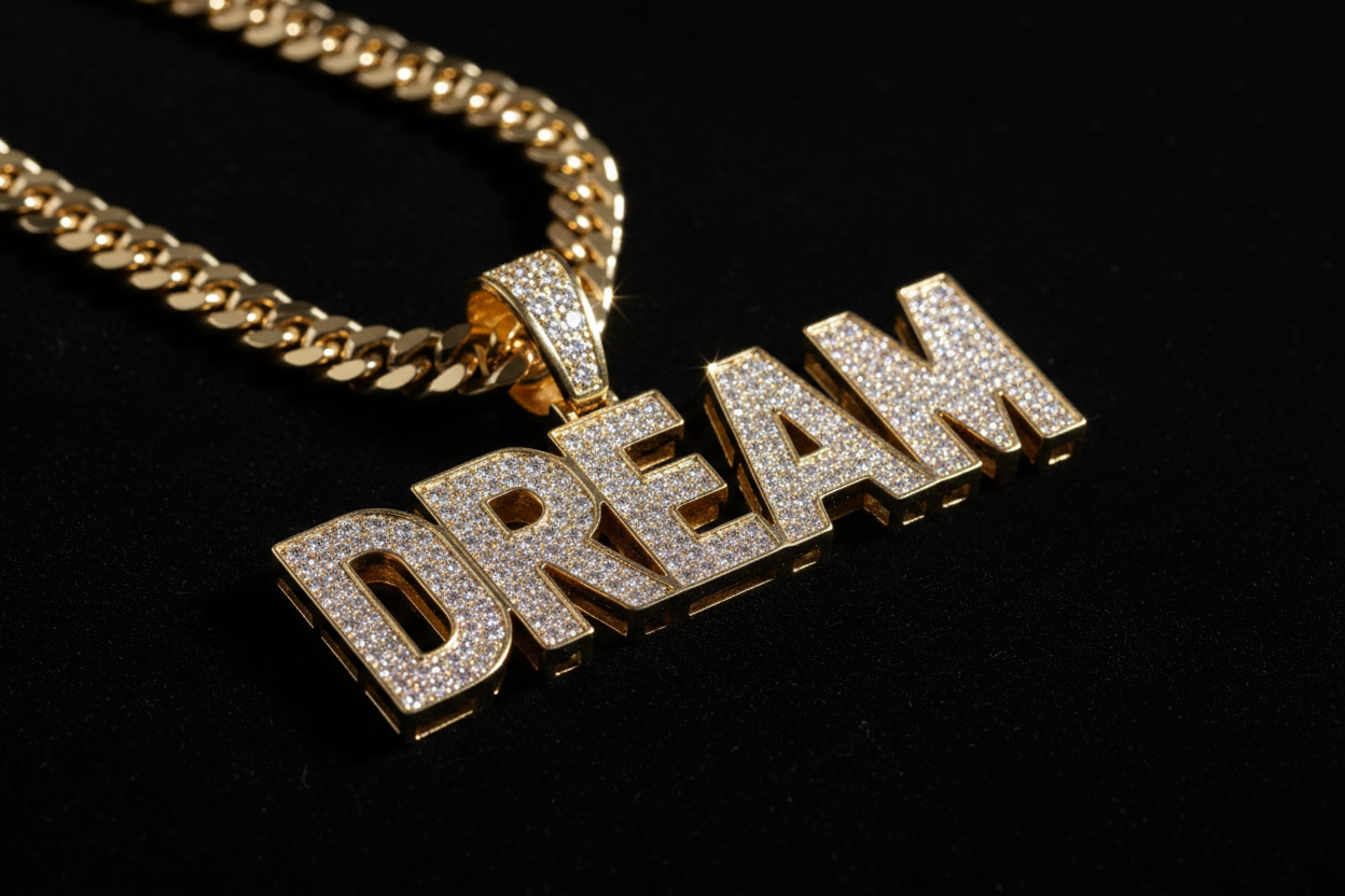 cadena con brillantes personalizada