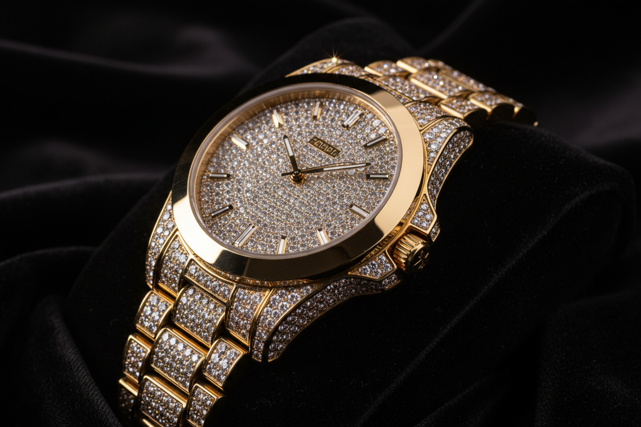 reloj con brillantes